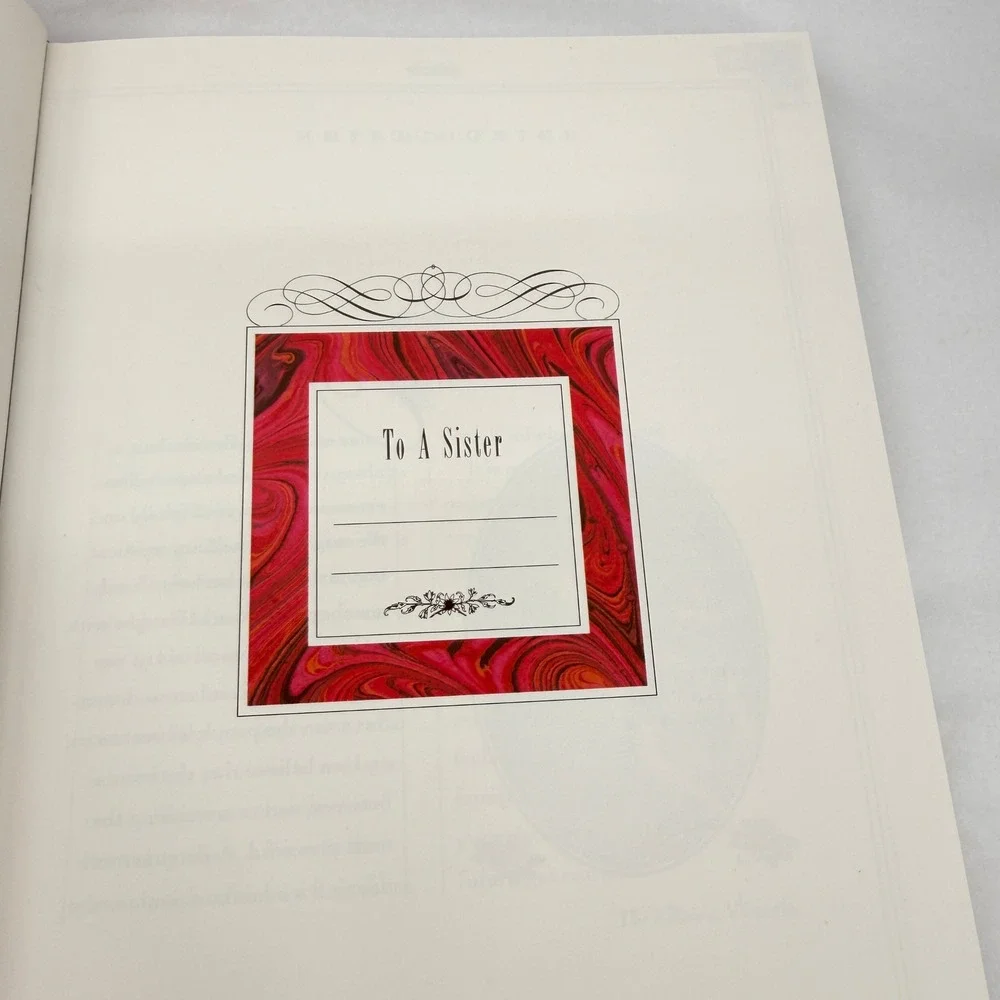 Victoria No Friend Like A Sister Floral Journal VTG Gift in Box Book Inscribed**